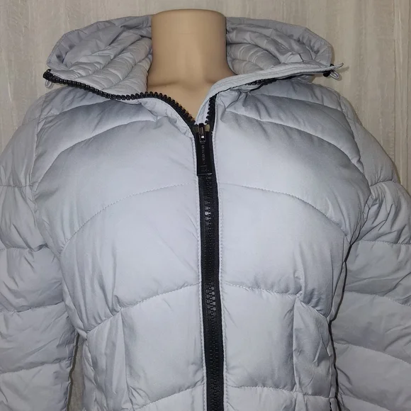 Calvin Klein Women's Soft Gray Puffer Jacket Size S - Picture 7 of 16